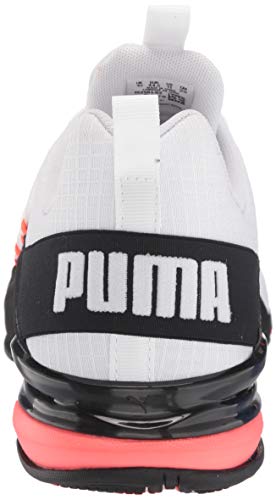 PUMA Axelion, Zapatillas Deportivas. Hombre, White Black Red Red, 41 EU