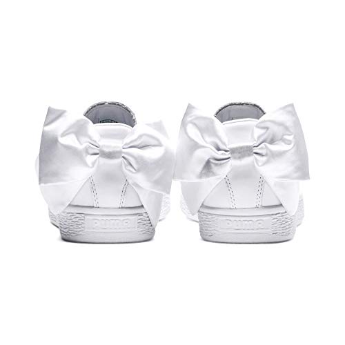 Puma Basket Bow Wn's, Zapatillas para Mujer, Blanco White White, 36 EU
