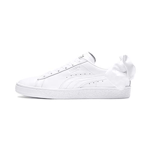 Puma Basket Bow Wn's, Zapatillas para Mujer, Blanco White White, 36 EU