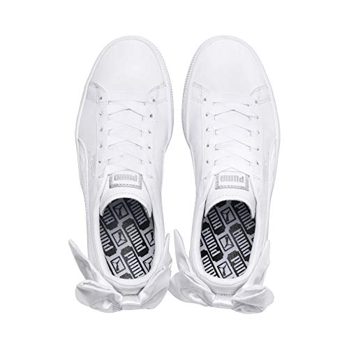 Puma Basket Bow Wn's, Zapatillas para Mujer, Blanco White White, 38 EU