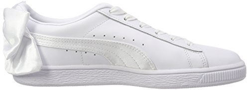 Puma Basket Bow, Zapatillas para Mujer, Blanco White White, 39 EU