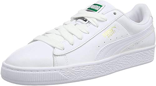 PUMA Basket Classic LFS, Zapatillas Unisex Adulto, Blanco (White/White), 44.5 EU