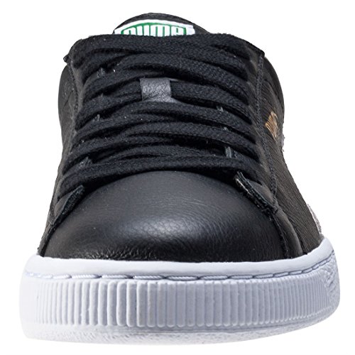 Puma Basket Classic - zapatillas bajas de cuero hombre, Negro/Blanco (Noir/Blanc), talla 44 EU