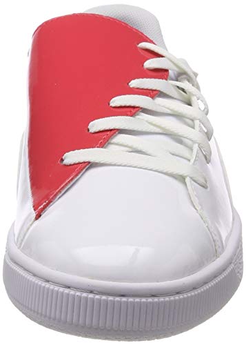 Puma Basket Crush Wn's, Zapatillas para Mujer, Blanco White-Hibiscus, 39 EU