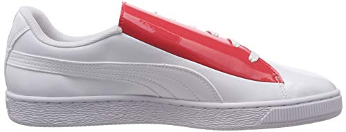Puma Basket Crush Wn's, Zapatillas para Mujer, Blanco White-Hibiscus, 39 EU