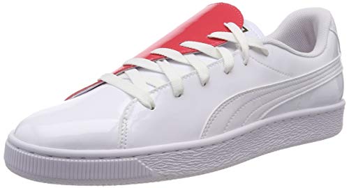 Puma Basket Crush Wn's, Zapatillas para Mujer, Blanco White-Hibiscus, 39 EU