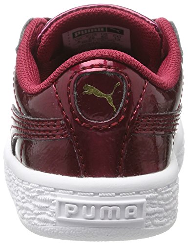 Puma Basket Heart Glam Inf, Zapatillas Unisex Niños, Rojo (Tibetan Red-Tibetan Red), 27 EU