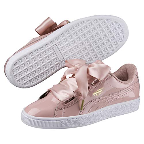 PUMA Basket Heart Patent Wn'S, Zapatillas Mujer, Beis (Peach Beige/Peach Beige), 40 EU