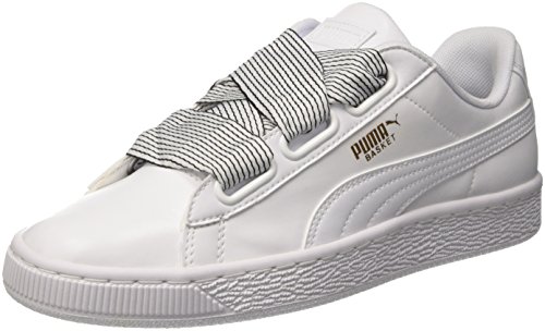 Puma Basket Heart Wn's, Zapatillas Mujer, Blanco White White, 38 EU