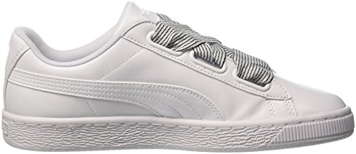 PUMA Basket Heart Wn's, Zapatillas Mujer, Blanco White White, 39 EU