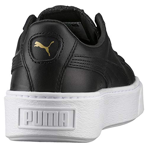 PUMA Basket Platform Core, Zapatillas para Mujer, Negro (Black-Gold), 37.5 EU