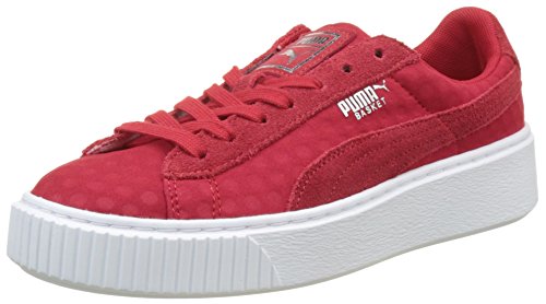 Puma Basket Platform De, Zapatillas Mujer, Rojo (Toreador-Toreador), 36 EU