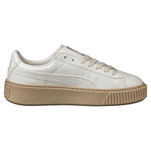 Puma Basket Platform Patent, Zapatillas Mujer, Marshmallow, 41 EU