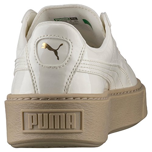 Puma Basket Platform Patent, Zapatillas Mujer, Marshmallow, 41 EU