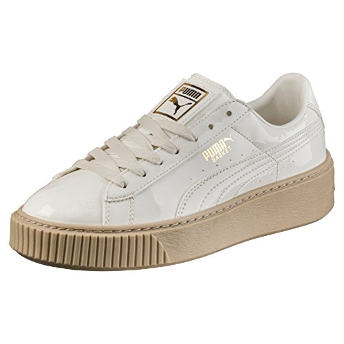 Puma Basket Platform Patent, Zapatillas Mujer, Marshmallow, 41 EU