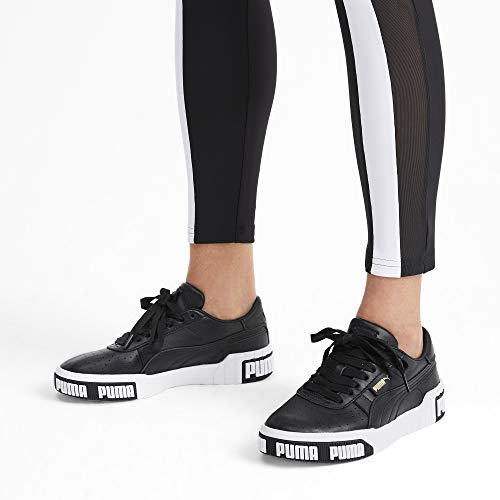PUMA Cali Bold Wn's, Zapatillas Deportivas para Mujer, Black-Metallic Gold, 36 EU