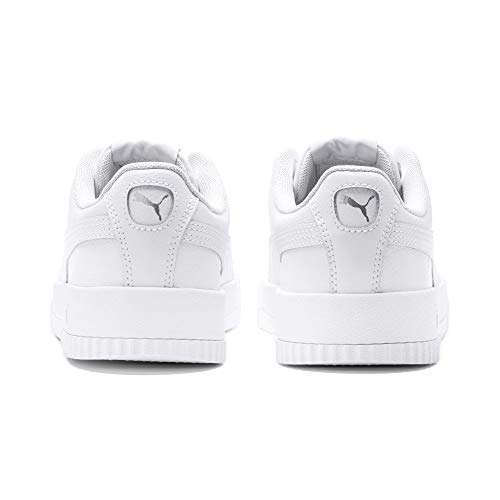 PUMA Carina L, Zapatillas Mujer, Blanco White/White/Silver, 37 EU