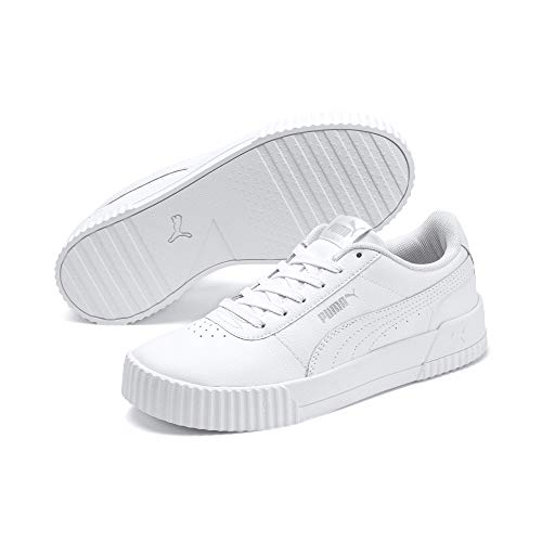 PUMA Carina L, Zapatillas Mujer, Blanco White/White/Silver, 37 EU