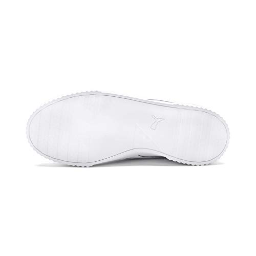 PUMA Carina L, Zapatillas Mujer, Blanco White/White/Silver, 37.5 EU