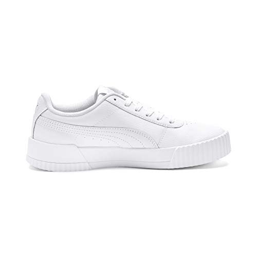 PUMA Carina L, Zapatillas Mujer, Blanco White/White/Silver, 42 EU