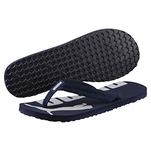 PUMA Epic Flip V2, Chanclas Unisex Adulto, Azul (Peacoat White), 35.5 EU