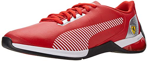 PUMA Ferrari Race Kart Cat-X Tech, Zapatillas Unisex Adulto, Rosso Corsa Blanco Negro, 39 EU