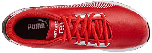 PUMA Ferrari Race Kart Cat-X Tech, Zapatillas Unisex Adulto, Rosso Corsa Blanco Negro, 39 EU