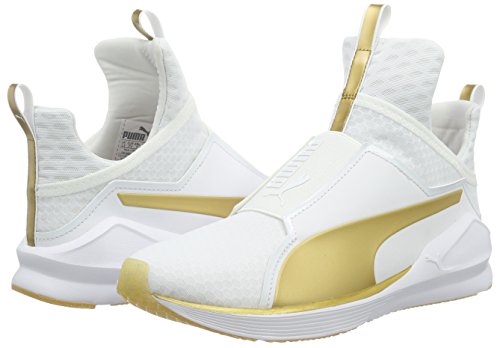 Puma Fierce - Zapatillas Mujer, Blanco (White-Gold 01 ), 38.5 EU