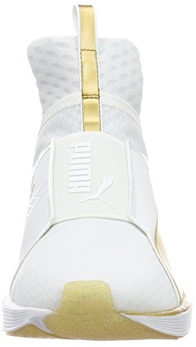 Puma Fierce - Zapatillas Mujer, Blanco (White-Gold 01 ), 38.5 EU