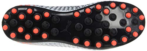 PUMA Future 4.4 MG Jr, Botas de fútbol Unisex Adulto, Gris Glacial Blue Nrgy Red, 38 EU