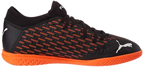 PUMA Future 6.4 IT JR, Zapatillas de fútbol, Negro Black White Shocking Orange, 37 EU