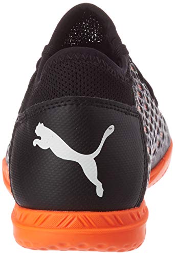 PUMA Future 6.4 IT JR, Zapatillas de fútbol, Negro Black White Shocking Orange, 37 EU
