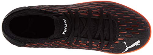 PUMA Future 6.4 IT JR, Zapatillas de fútbol, Negro Black White Shocking Orange, 37 EU
