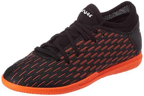 PUMA Future 6.4 IT JR, Zapatillas de fútbol, Negro Black White Shocking Orange, 37 EU