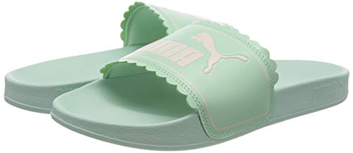 PUMA Leadcat FTR Petals JR, Zapatos de Playa y Piscina Mujer, Verde (Mist Green/Rosewater), 38 EU
