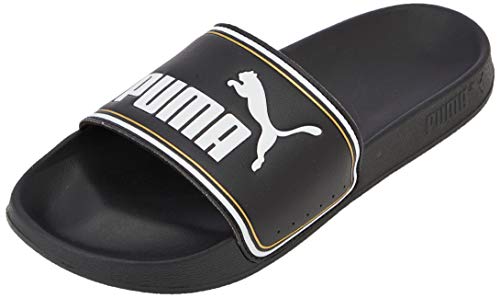 PUMA Leadcat FTR, Zapatos de Playa y Piscina Unisex Adulto, Negro Black Team Gold White, 46 EU