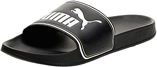 PUMA Leadcat FTR, Zapatos de Playa y Piscina Unisex Adulto, Negro Black Team Gold White, 49.5 EU