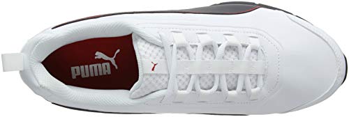 PUMA Leader VT SL, Zapatillas Unisex Adulto, Blanco (White/Black/Flame Scarlet), 39 EU