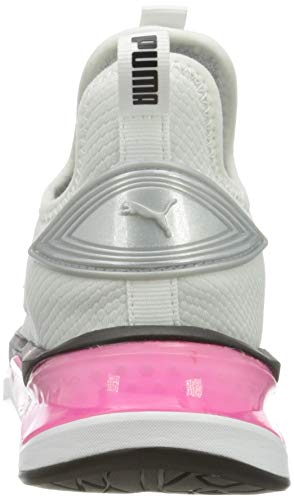 PUMA LQDCELL Shatter Mid WNS, Zapatillas de Gimnasio para Mujer, Blanco White Black/Luminous Pink, 40.5 EU