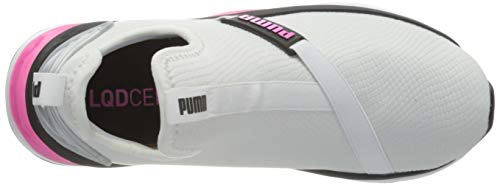 PUMA LQDCELL Shatter Mid WNS, Zapatillas de Gimnasio para Mujer, Blanco White Black/Luminous Pink, 40.5 EU