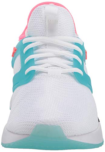 PUMA Pacer Next Excel - Tenis translúcidos para mujer, blanco (Puma White-milky Blue-puma Blackpink Alerta), 39.5 EU