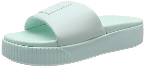 PUMA Platform Slide Wns, Zapatos de Playa y Piscina Mujer, Azul (Fair Aqua-Fair Aqua), 39 EU