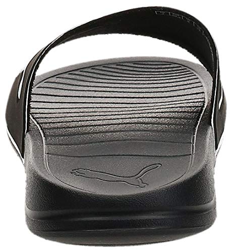 PUMA Popcat 20 TS, Sandalias deslizantes Unisex-Adulto, Negro Black White, 43 EU
