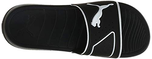 PUMA Popcat 20 TS, Sandalias deslizantes Unisex-Adulto, Negro Black White, 43 EU