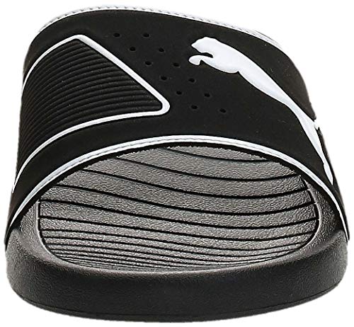 PUMA Popcat 20 TS, Sandalias deslizantes Unisex-Adulto, Negro Black White, 43 EU