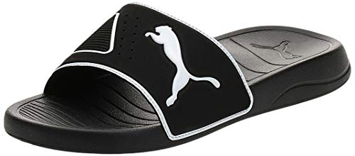 PUMA Popcat 20 TS, Sandalias deslizantes Unisex-Adulto, Negro Black White, 43 EU