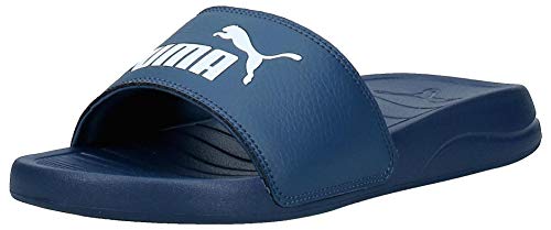 PUMA Popcat 20, Zapatos de Playa y Piscina Unisex Adulto, Azul (Dark Denim White), 43 EU