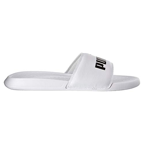 PUMA Popcat, Chanclas de Playa y Piscina Unisex Adulto, Blanco White Black, 42 EU