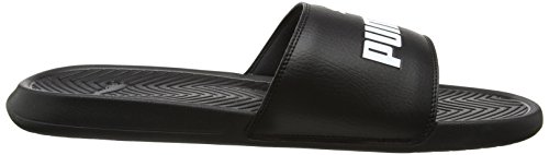 PUMA Popcat, Chanclas de Playa y Piscina Unisex Adulto, Negro (Black/Black/White), 39 EU