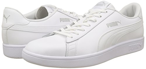 PUMA Smash V2 L, Zapatillas Unisex Adulto, Blanco White White, 39 EU